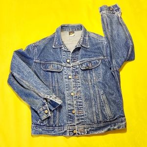 Vintage stonewash lee denim jacket
